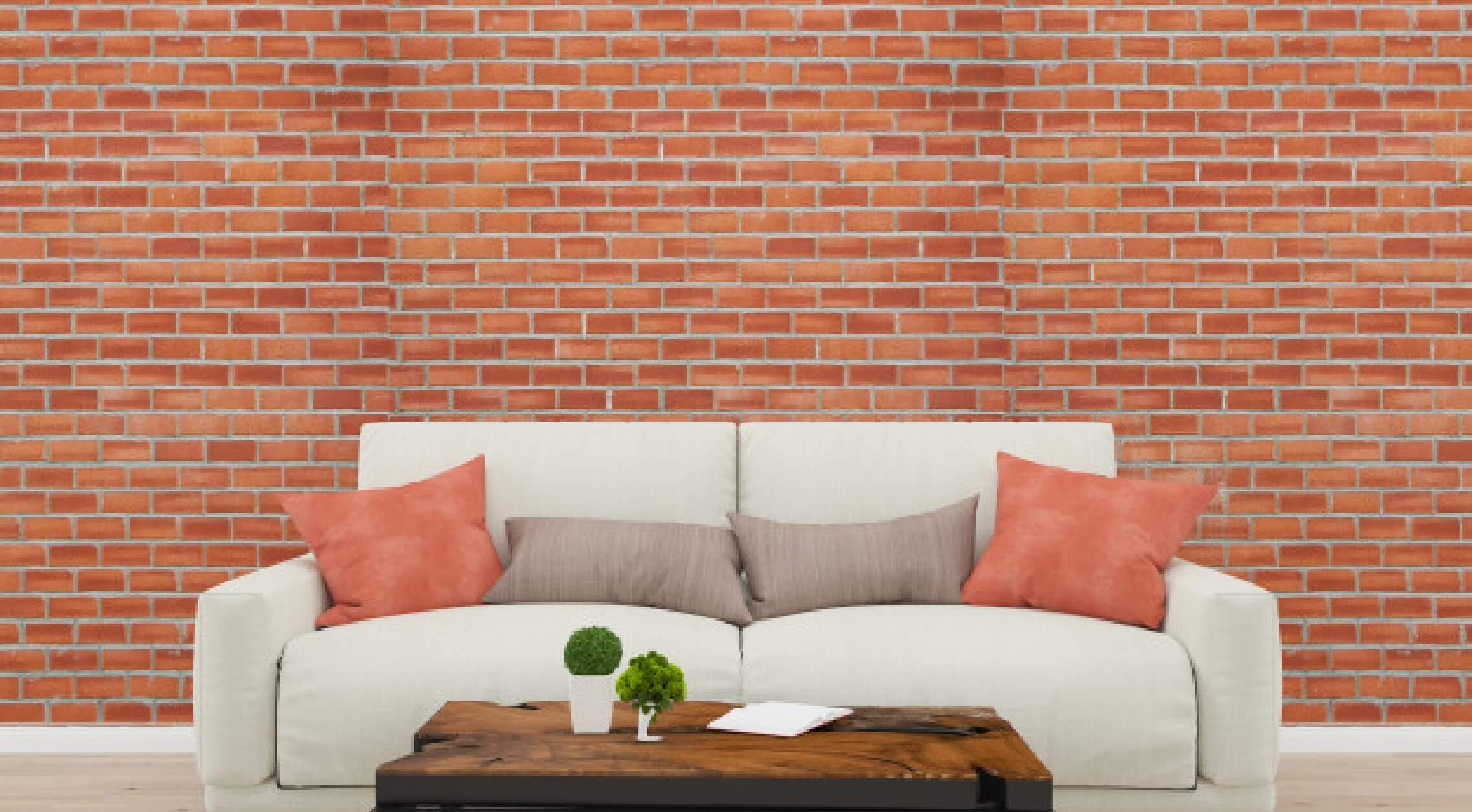 brick wall gray sofa living room old wood floor background texture 3d_35906 93@2x