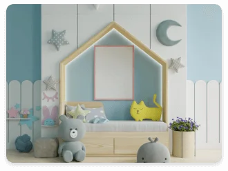 kids bedroom wall painting design idea