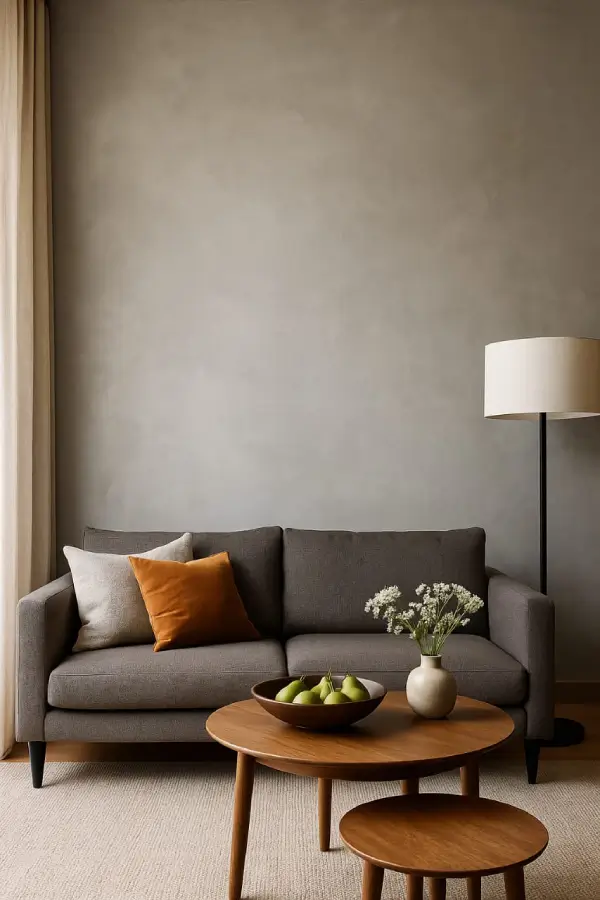 Lime Finish Grey Wall bangalore