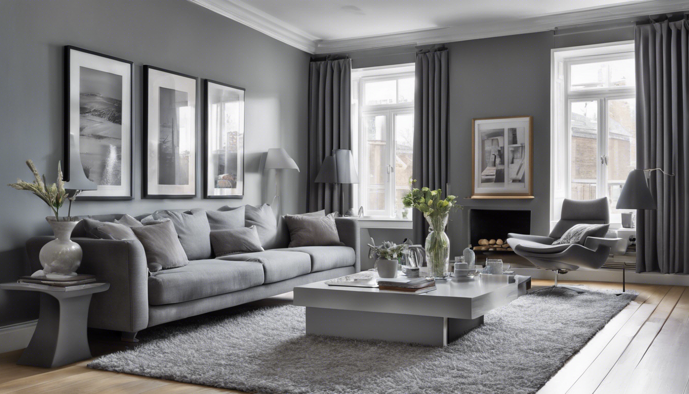 Grey color living room wall - Aapka Painter Blogs