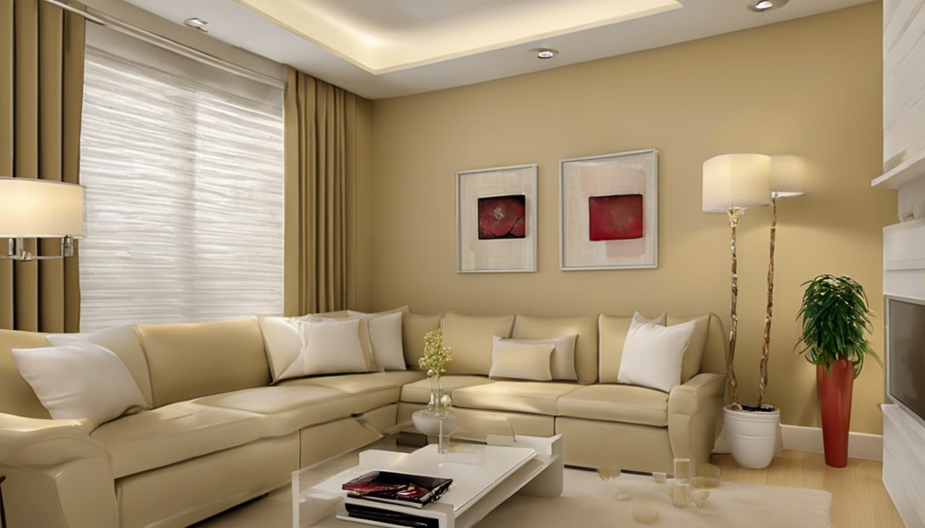 Beige color small living room wall - Aapka Painter Blogs