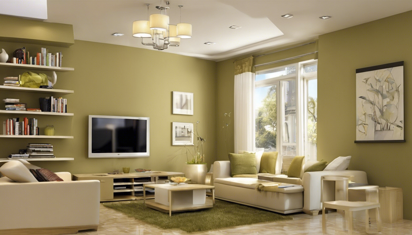 Khaki color small living room wall - Aapka Painter Blogs