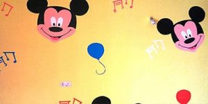Mickey wall stencil designs