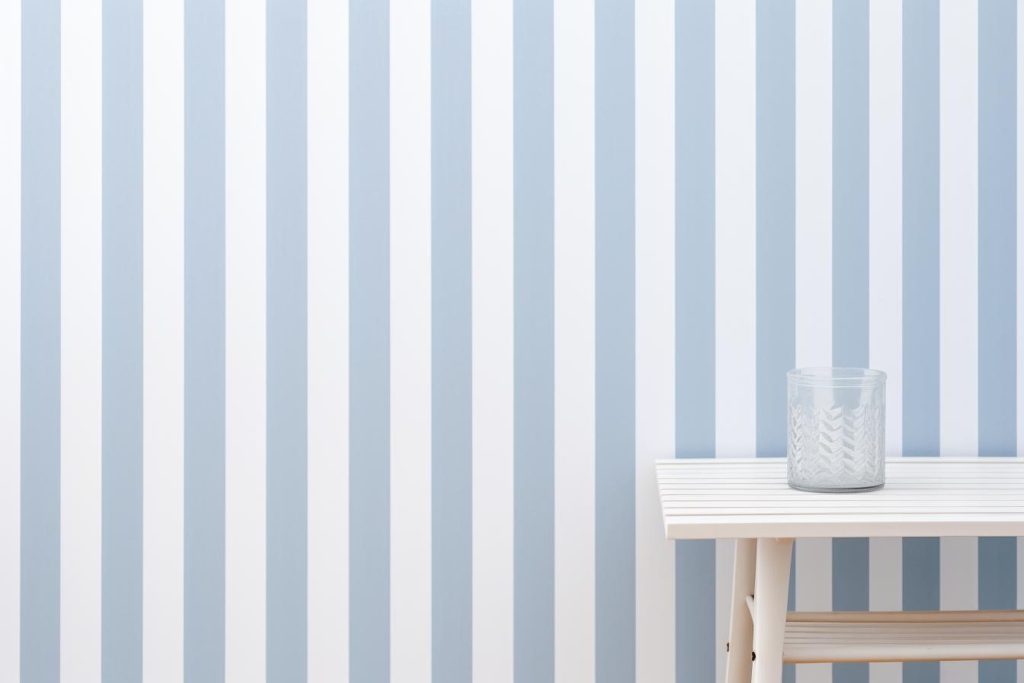 Indigo and white colour combination for bedroom walls  - Aapka Painter