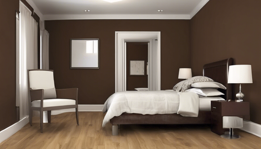 Chocolate brown color bedroom wall - Aapka Painter Blogs