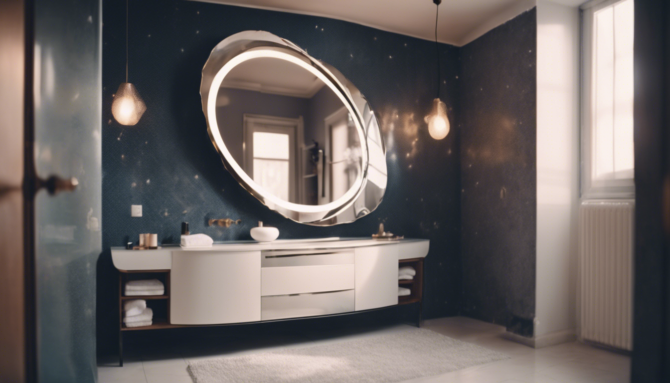 Curvy mirror bathroom design - Aapka Painter Blogs