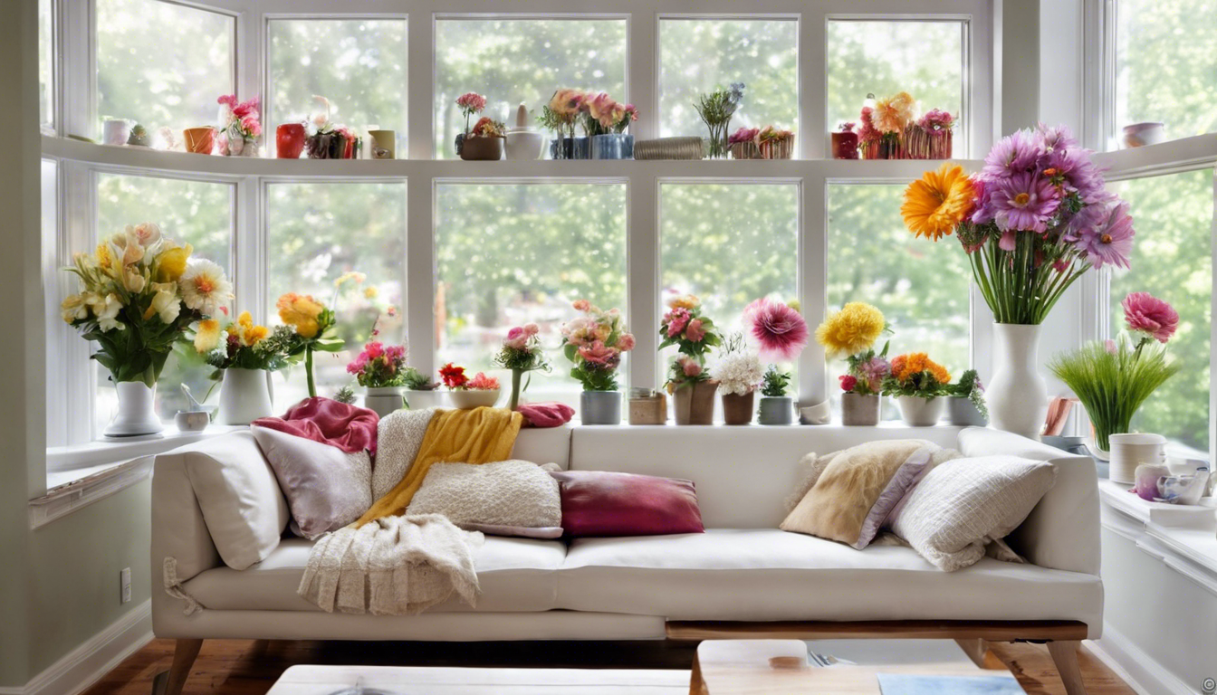 Window shelves with flowers- Aapka Painter Blogs