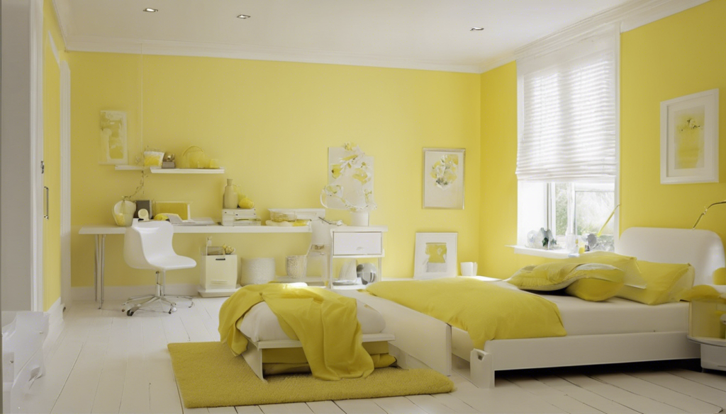 Lemon yellow color bedroom wall - Aapka Painter Blogs