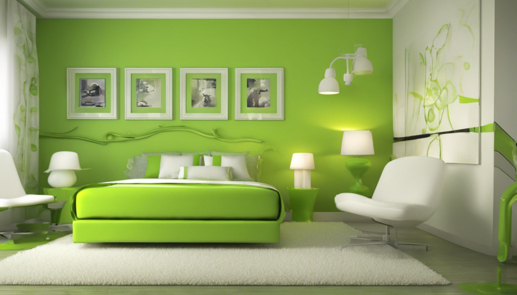 Lime green color bedroom wall - Aapka Painter Blogs