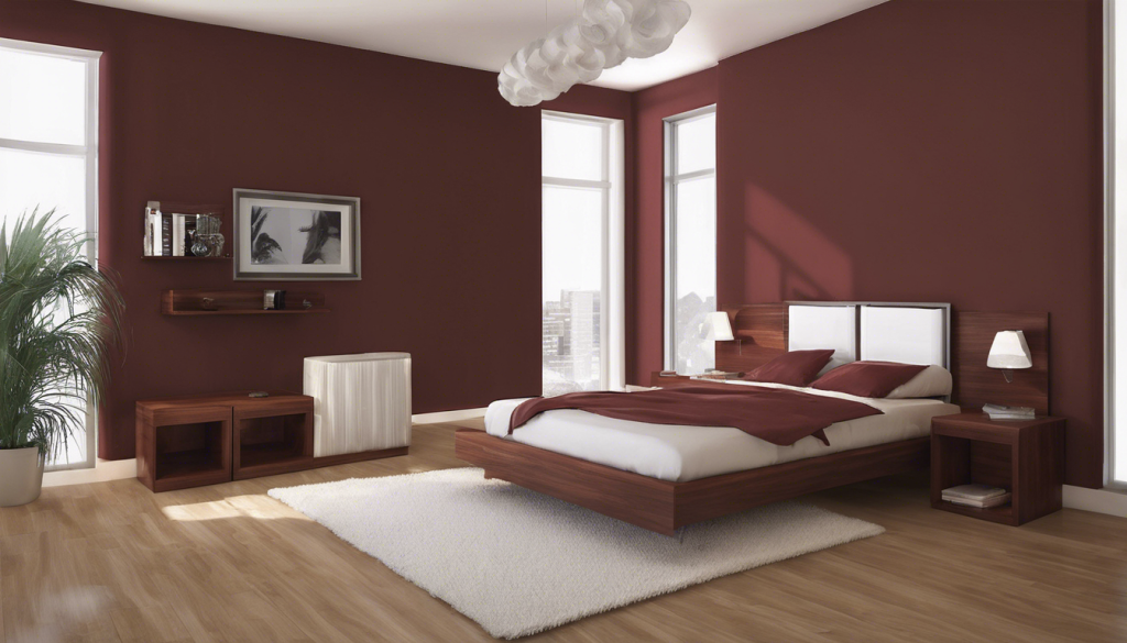 Mahogany color bedroom wall - Aapka Painter Blogs