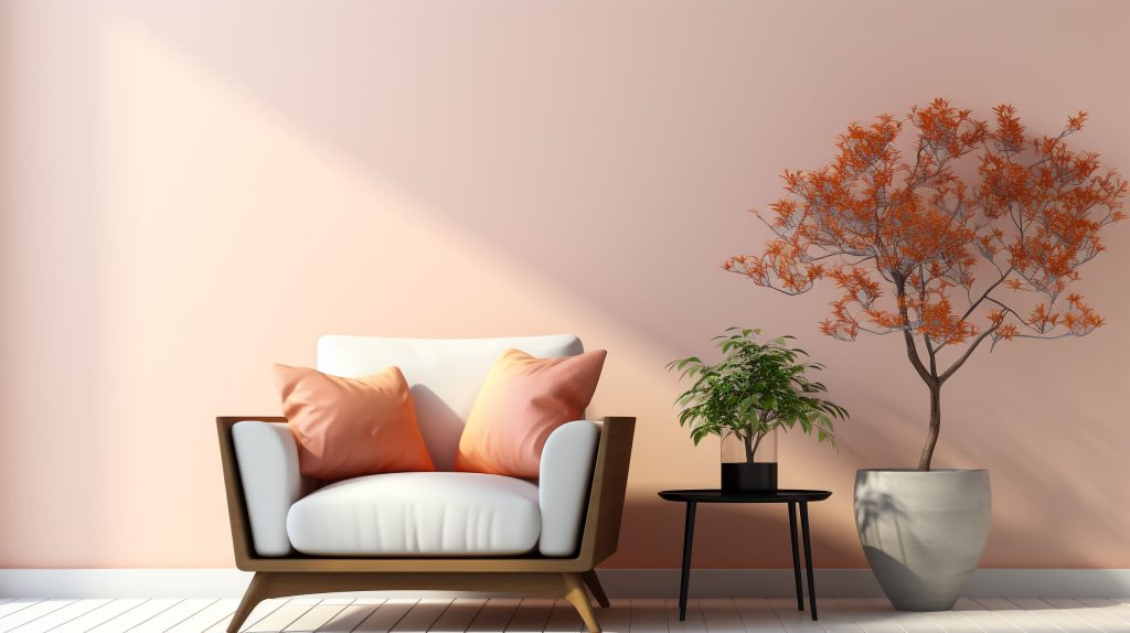 Inspirational ideas for painting walls in peach color  - Aapka Painter