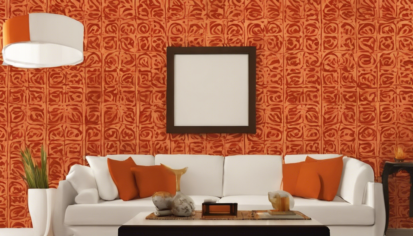 Orange and red wall texture - Aapka Painter Blogs 