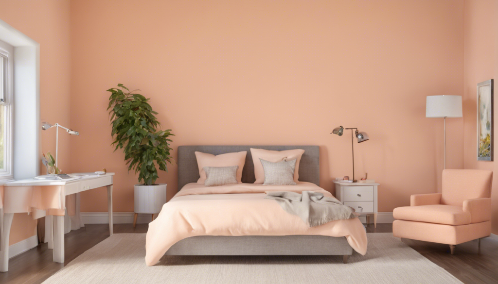 Peach color bedroom wall - Aapka Painter Blogs