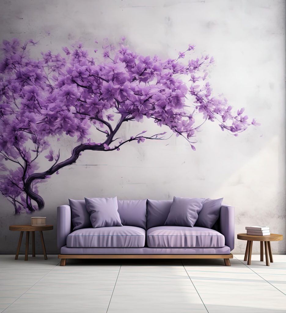 Creative ideas for purple wall painting  - Aapka Painter