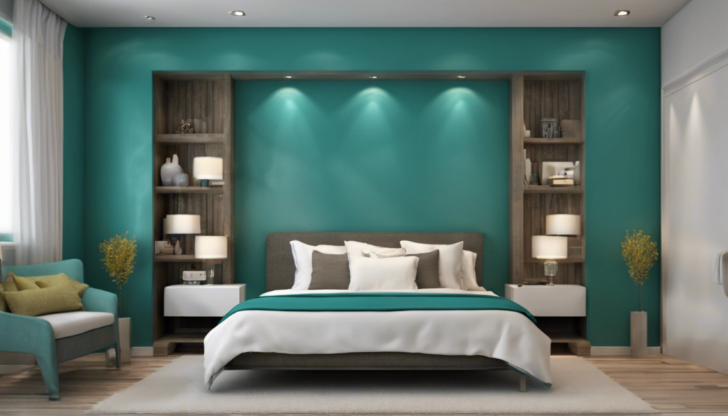 Teal color bedroom wall - Aapka Painter Blogs