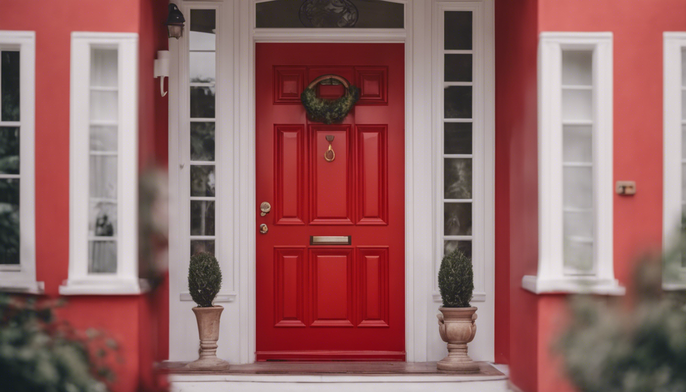 Red color front door - Aapka Painter Blogs