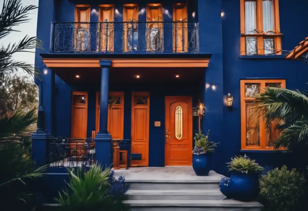 Navy Blue Exterior for a Sophisticated Festive Look - Aapka Painter Blogs