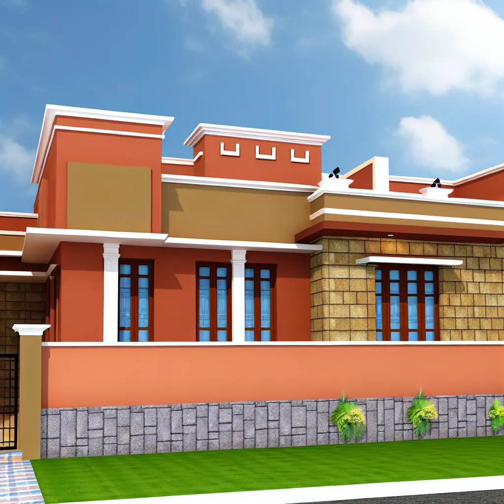 Warm Terracotta and Beige Facade - Aapka Painter Blogs