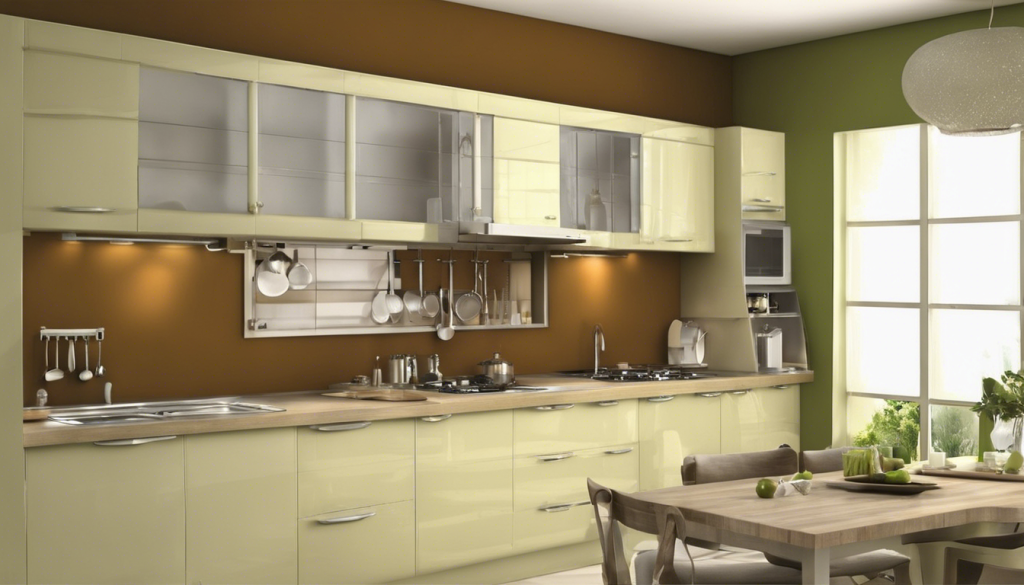 Beige and olive brown kitchen wall color - Aapka Painter Blogs