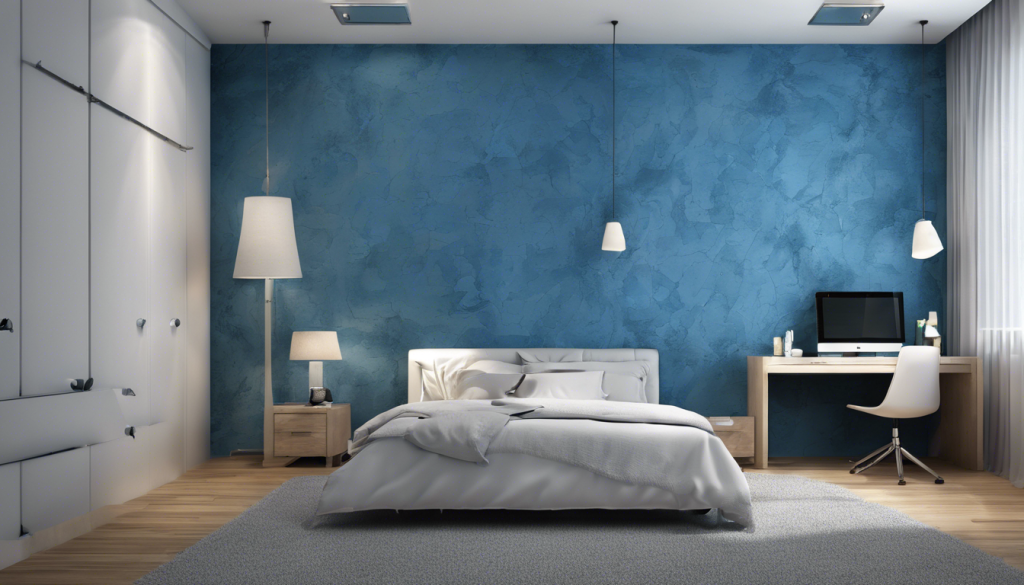 Blue wall texture design - Aapka Painter Blogs