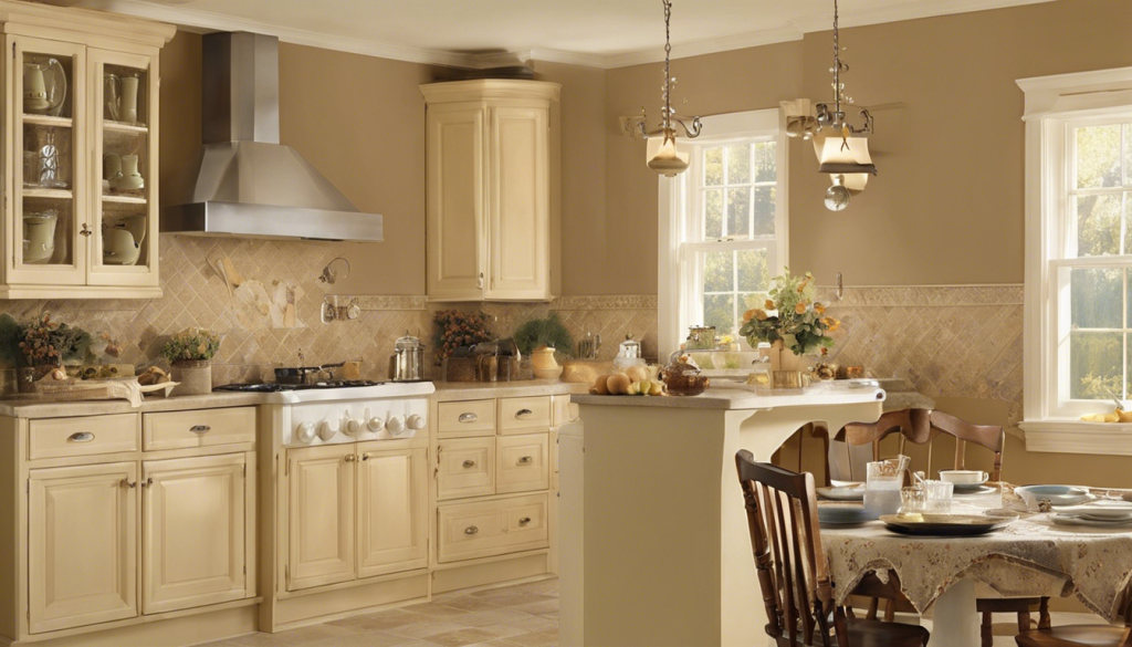 Country beige and soft chenille kitchen wall color - Aapka Painter Blogs