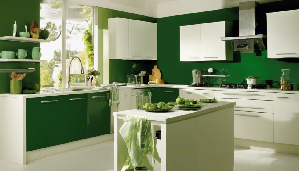 Deep green kitchen wall color - Aapka Painter Blogs