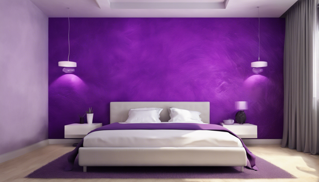 Electric purple wall texture design - Aapka Painter Blogs