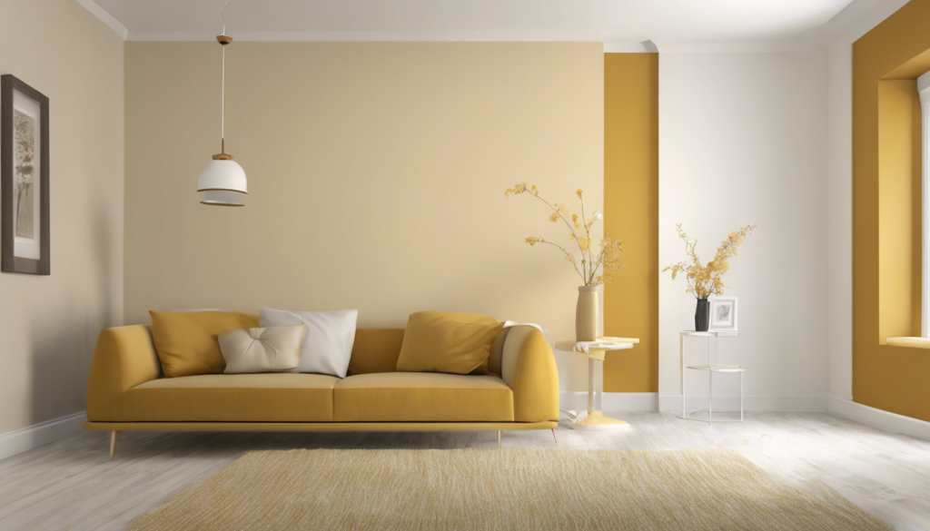 Golden ray and soft honey color living room - Aapka Painter Blogs