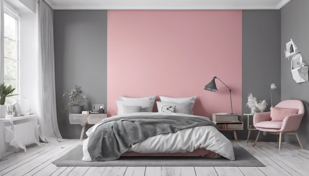 Grey and pink wall color combination - Aapka Painter Blogs