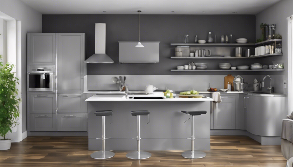 Light and dark grey kitchen wall color - Aapka Painter Blogs