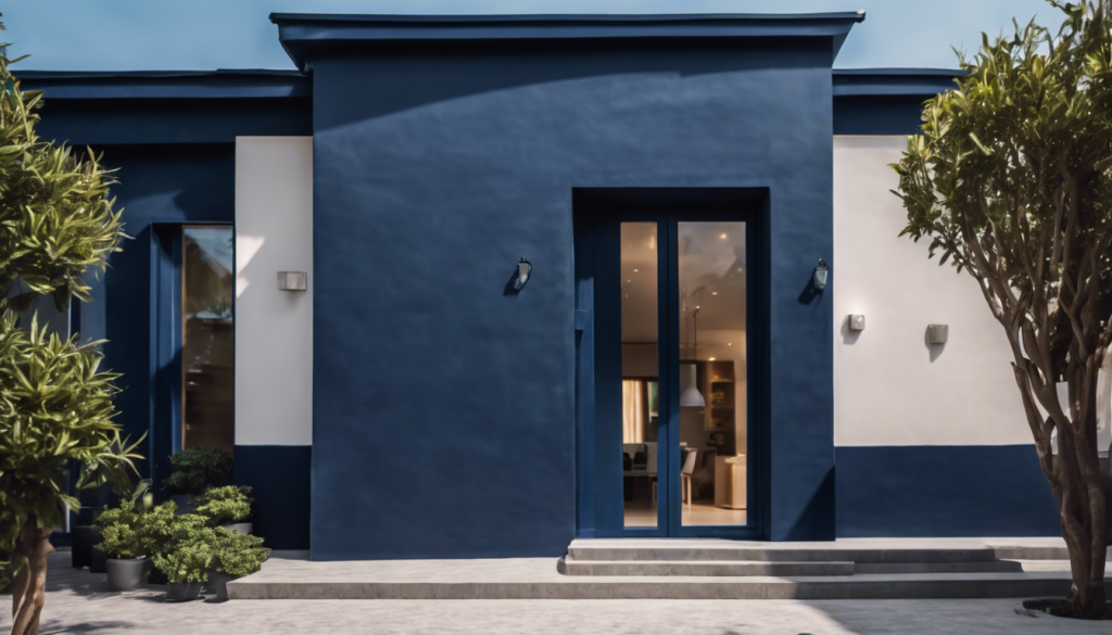 Navy blue exterior wall colour - Aapka Painter Blogs
