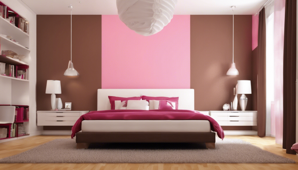 Pink and brown wall color combination - Aapka Painter Blogs