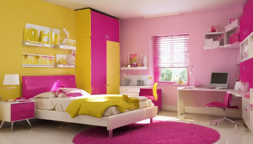 Pink and yellow wall color combination - Aapka Painter Blogs