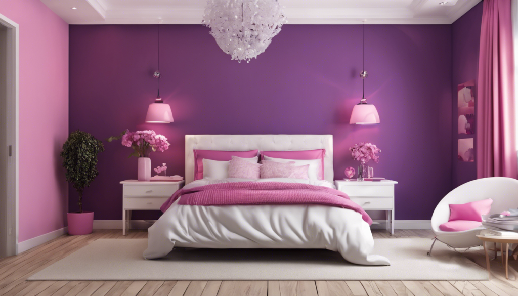 Purple and pink wall color combination - Aapka Painter Blogs