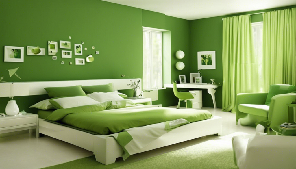 Sophisticated green bedroom wall color - Aapka Painter Blogs