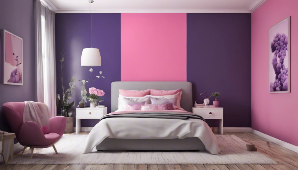 Violet and pink two-color combination - Aapka Painter Blogs