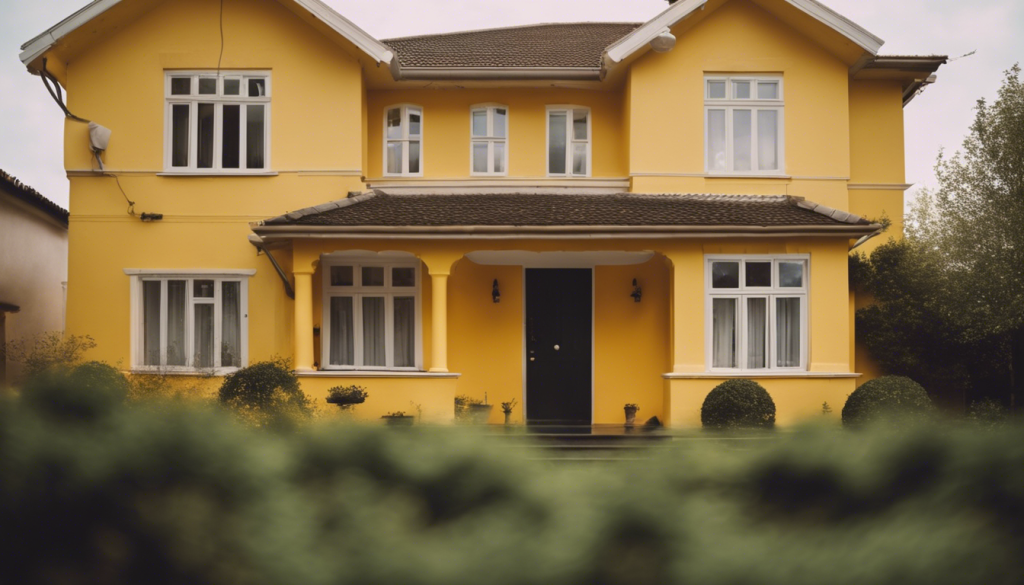 Bright yellow exterior wall finish - Aapka Painter Blogs
