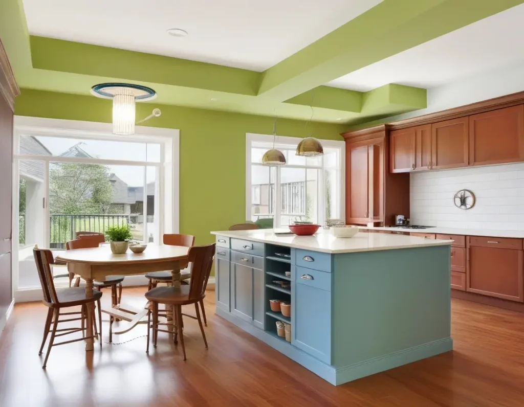 Bright and Cheerful Kitchen and Dining Room Colors - Aapka Painter Blogs