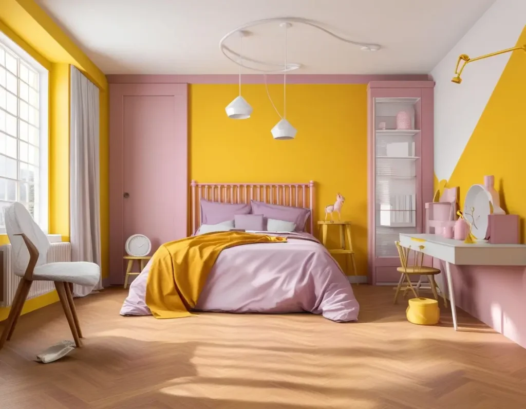 Millennial Pink and Mustard Yellow: A Whimsical Bohemian Retreat - Aapka Painter Blogs