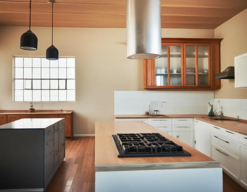 Modern backsplash options enhancing an L-shaped modular kitchen.
