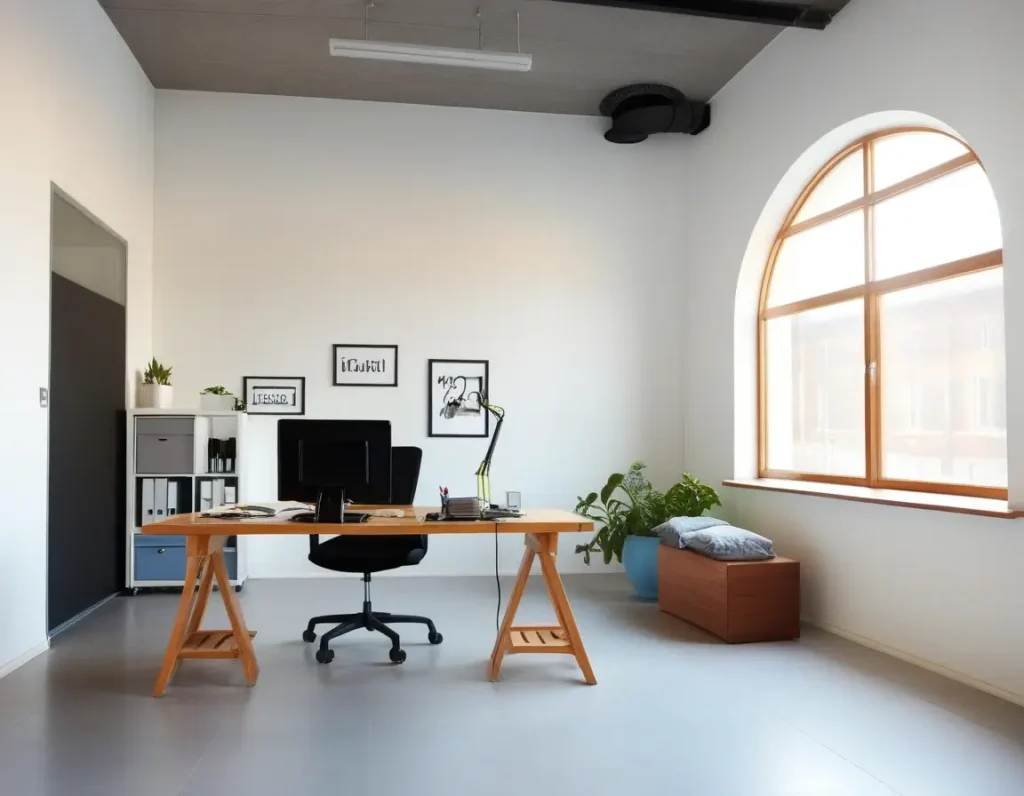 Affordable and stylish design solutions for small office spaces.
