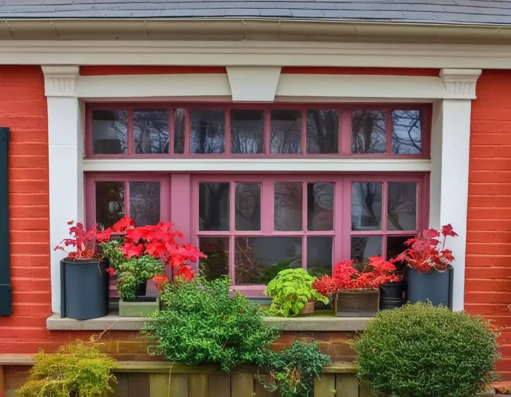 Windows painted with refreshing seasonal color palettes for a dynamic vibe.
