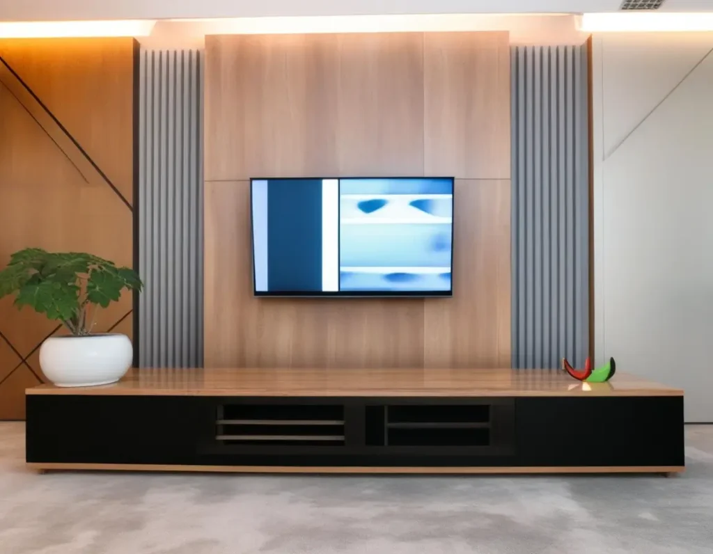 Unique and customized TV panel design ideas tailored to specific spaces.
