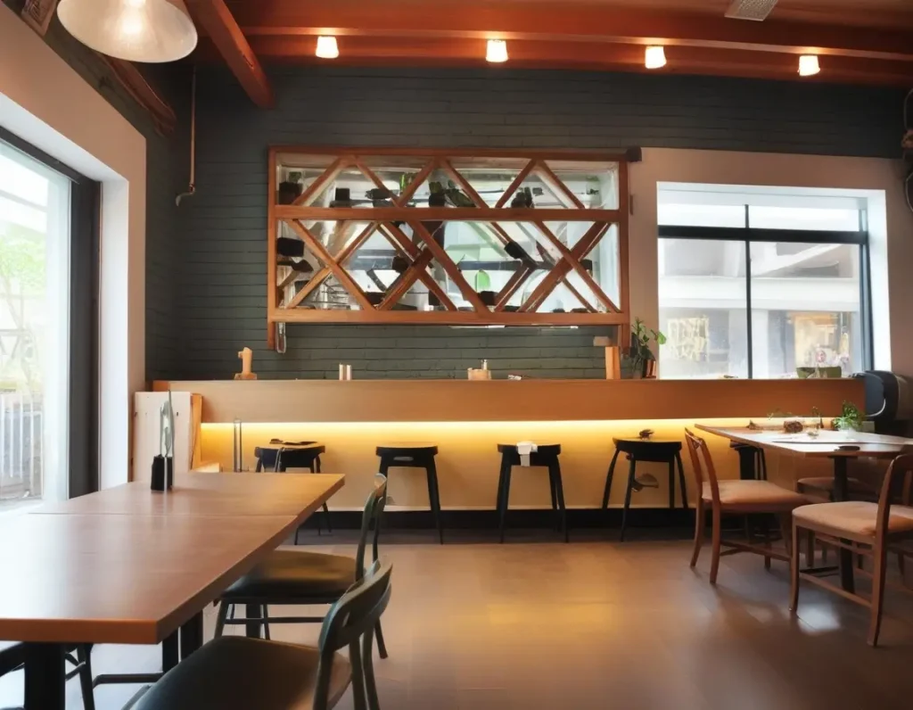 A small restaurant showcasing space-efficient yet stunning wall decor ideas for maximum impact