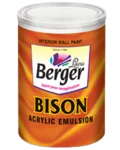 Berger Paints Bison Acrylic Emulsion price 1 ltr, 20 litre price, colours shades, 10 4 colors