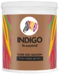 Indigo Paints Floor Coat Emulsion price 1 ltr, 20 litre price, colours shades, 10 4 colors
