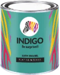 Indigo Paints Satin Enamel price 1 ltr, 20 litre price, colours shades, 10 4 colors