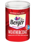 Berger Paints WeatherCoat Smooth price 1 ltr, 20 litre price, colours shades, 10 4 colors