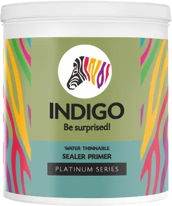 Indigo Paints WT Sealer Primer price 1 ltr, 20 litre price, colours shades, 10 4 colors