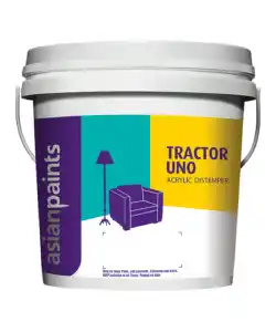 Asian Paints Tractor Uno Acrylic Distemper price 1 ltr, 20 litre price, colours shades, 10 4 colors